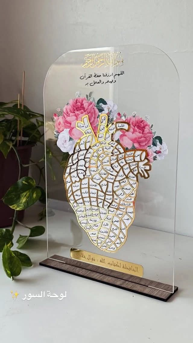 Cœur de Coran ❤️ Tableau de suivi des sourates  قلب القرآن ❤️  إكسب الأجر بتتبّع قراءتك للقرآن