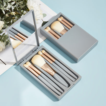 BrushZen™ Travel & Daily 5-Brush Set with Mirror