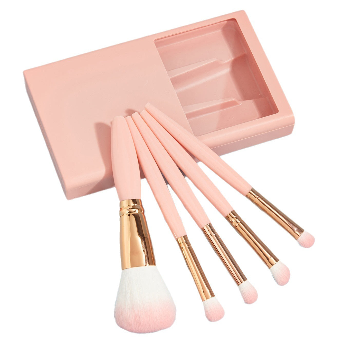 BrushZen™ Travel & Daily 5-Brush Set with Mirror